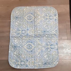 Southshore pair blue paisley quilted standard shams cotton blend